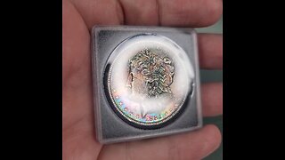 Morgan Rainbow Toning Silver Dollar #coins #coin #popular #trendingvideo #viral #silver #trending