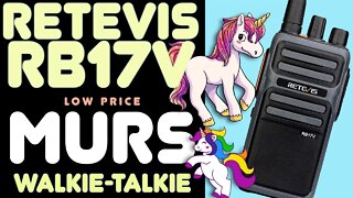 Retevis RB17V MURS Walkie Talkie Review - Easy To Use MURS HT Radio - Youtube Trolls Not Allowed