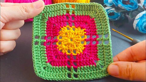 💥How to crochet very nice mtif for blanket