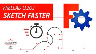 ✏⏱ 3 Ways To Sketch Faster - FreeCAD Tutorial - FreeCAD Sketcher Tutorial - FreeCAD Manual