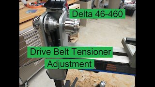 Adjusting the Drive Belt Tensioner on a Delta 46-460 Wood Lathe - Let's Figure This Out