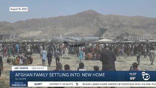 Family settles into new home after fleeing Afghanistan one year ago