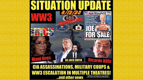 SITUATION UPDATE 8/12/23 - Trump Indictment Sting, Global Military Operations Are Real- Ricardo Bosi