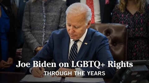 Joe Biden on LGBFJB+ "through the years"