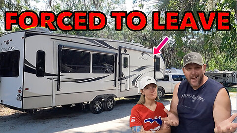 Forced to leave our full time RV spot! RV life, RV living