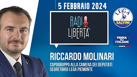 🔴 QUI PARLAMENTO - On. Riccardo Molinari, Capogruppo Camera Lega, a Radio Libertà (05/02/2024).