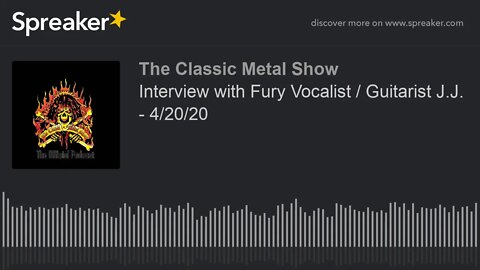 CMS HIGHLIGHT - Interview with Fury Vocalist / Guitarist J.J. - 4/20/20