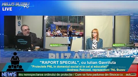 LIVE - TV NEWS BUZAU - "RAPORT SPECIAL", cu Iulian Gavriluta. "Proiectele PNL in domeniul social si