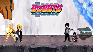 Naruto Kyuubi e Boruto VS Sasuke Rinnegan e Sarada - Boruto: Naruto Next Generations | Mugen