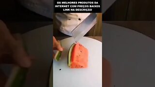 truque de servir melancia