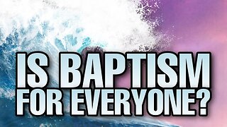 Baptism of the HOLY SPIRIT is for everyone