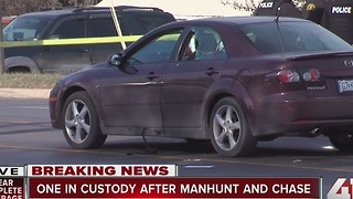 1 in custody after Blue Springs manhunt & chase