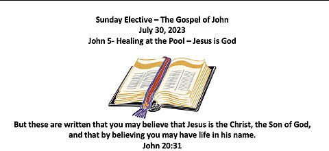 23-07-30 Sunday Elective - John Chapter 5