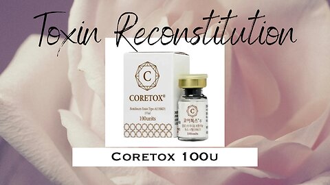 Reconstitute toxin | DIY Botox