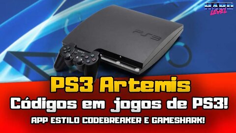 PS3 Artemis! App para códigos nos jogos de PS3, estilo codebreaker e gameshark!