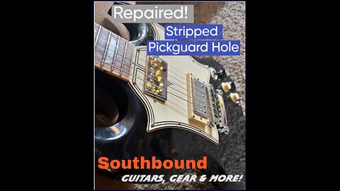 Repairing A Stripped Pickguard Mounting Screw Hole