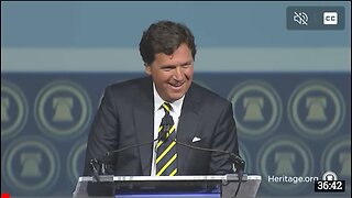 Tucker Carlson's speech at the heritage foundation!