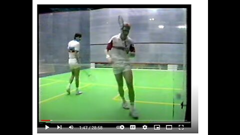 Men's World Open 1987 final highlights (Jansher Khan v Chris Dittmar)