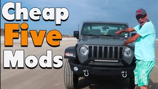 Jeep Wrangler JL cheap mods under $500