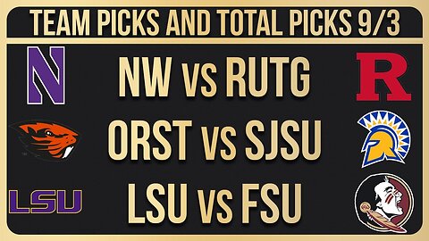 FREE College Football Picks Today 9/3/23 NCAAF Week 1 Betting Picks and Predictions