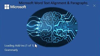 Microsoft Word Text Alignment & Paragraphs