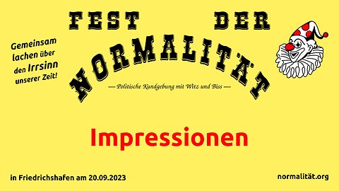 Impressionen vom Fest der Normalität in Friedrichshafen am 20.09.2023