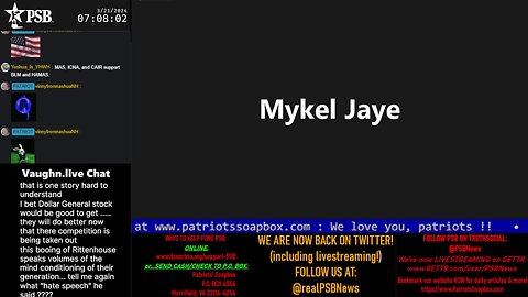 2024-03-21 07:00 EDT - Patriots Soapbox AM: with MykelJaye, SkyeBreeze