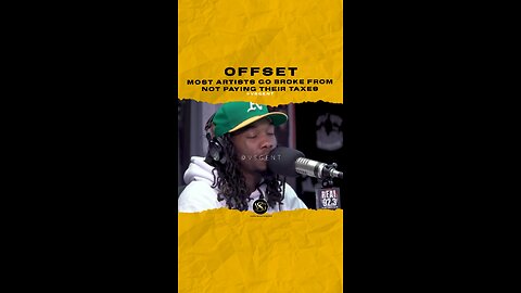 #offset Most artists go broke from not paying their taxes. 🎥 @bigboysneighborhood
