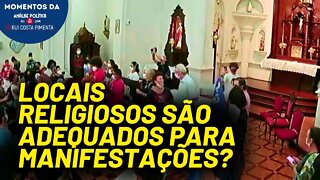 Manifestantes invadem Igreja em Curitiba | Momentos da Análise Política na TV 247