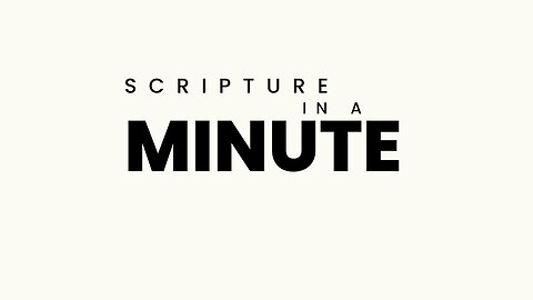 1 Corinthians 3 - Scripture in a Minute