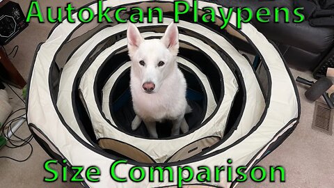 Autokcan Playpen Size Comparisons