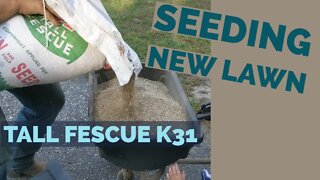 Seeding new lawn with K31 Tall Fescue