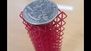 Tall 3D Printed Diamond Matrix Timelapse ~ SLA 3D Printer in action