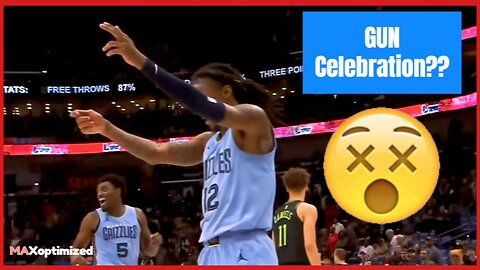 Is Ja MORANT trying to get SUSPENDED AGAIN?? GUN Celebration | FULL Compilation | GAME WINNING DUNK