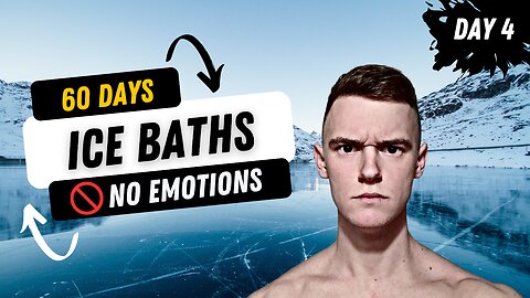 doing ice baths without emotions for 60 days. (day 4)