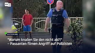"Warum knallen Sie den nicht ab?!" – Passanten filmen Angriff auf Polizisten in Viernheim
