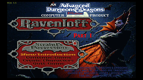 AD&D Ravenloft Strahd's Possession part 1