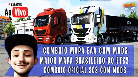 COMBOIO COM MODS NO MAPA EAA MAIOR MAPA BRASILEIRO DO ETS2 1.42 BETA