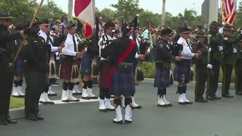 Honor Guard ceremony for FWC investigator Kyle Patterson