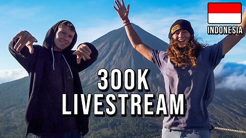 300K LIVESTREAM (Hard part about traveling in Indonesia)