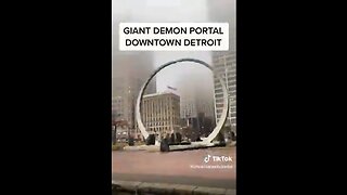 GAINT DEMON PORTAL IN DOWNTOWN DETROID