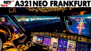 Piloting AIRBUS A321NEO into Frankfurt | Cockpit Views