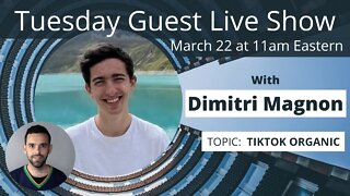 Tuesday Guest Live Show With Dimitri Magnon