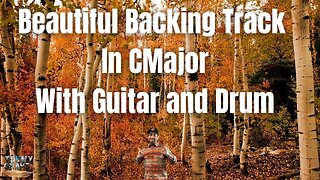 Beautiful Backing Track In C Major With Guitar & Drum (licensing available)