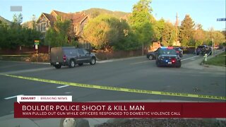 Boulder Police shoot and kill a man Thursday night