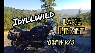 san jacinto mountains Idyllwild lake hemet riding the flying brick bmwk75