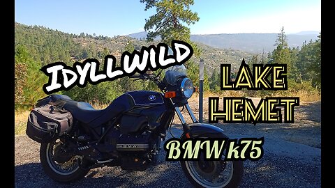 san jacinto mountains Idyllwild lake hemet riding the flying brick bmwk75