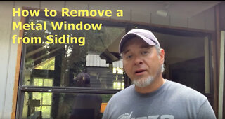 Remove a Metal Window from Siding