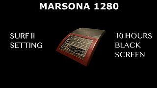 Vintage White Noise - Marsona 1280 - Surf II Setting - 10 Hours - Sleep Sound - Black Screen