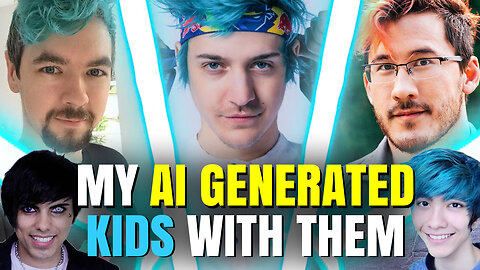 What would my kids look like? | My AI generated kids with Tyler Ninja, Jacksepticeye and Markiplier